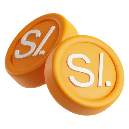 Peruanischer Sol  3D Icon