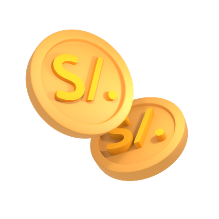 Peruvian sol  3D Icon