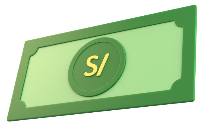 Peruvian Sol Money  3D Icon