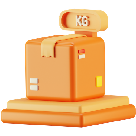 Pesagem de pacotes  3D Icon