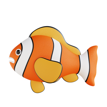 Pesce pagliaccio  3D Icon