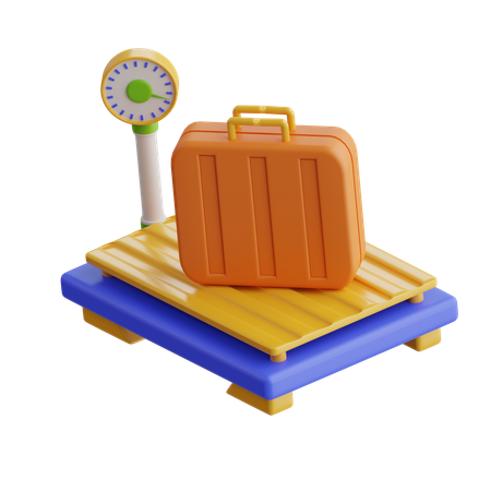 Échelle de bagages  3D Icon