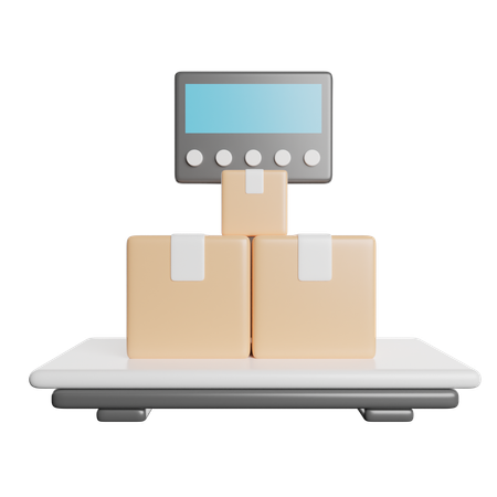 Pesée de caisses  3D Icon