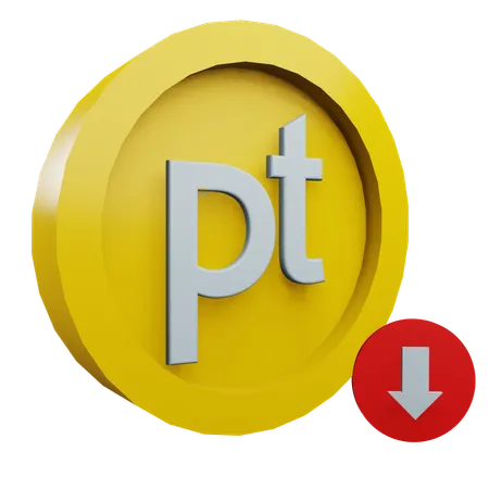 Peseta  3D Icon