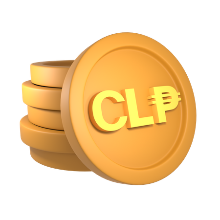Peso chilien  3D Icon