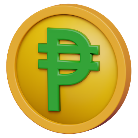 Peso Coin  3D Icon