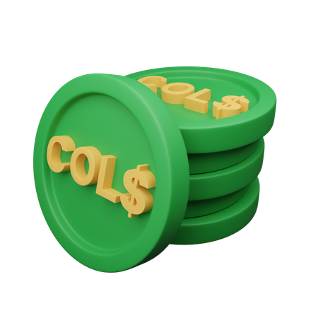 Peso colombiano  3D Icon