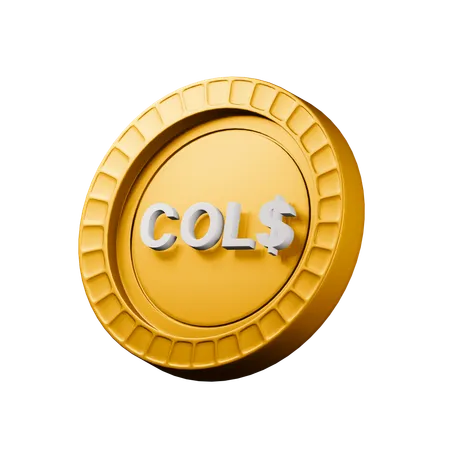 Peso colombien  3D Icon