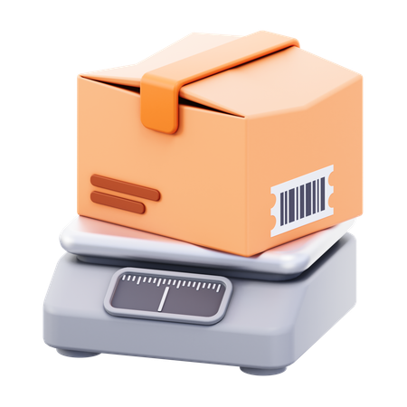Peso da caixa  3D Icon