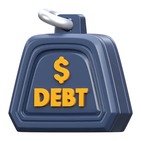Peso da dívida  3D Icon