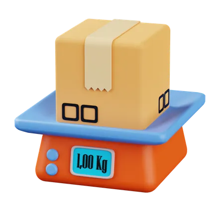 Peso del paquete  3D Icon