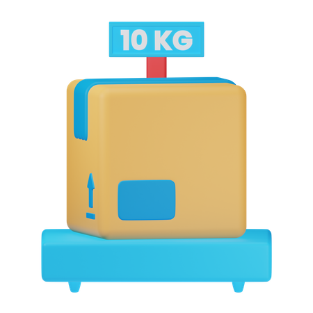 Peso del paquete  3D Icon