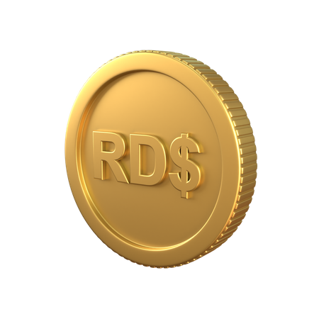 Peso Gold Coin  3D Icon