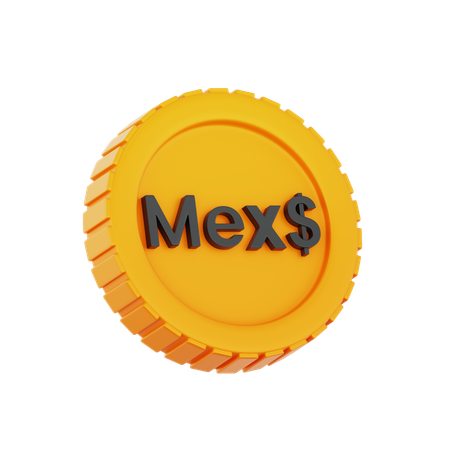 Peso mexicano  3D Icon