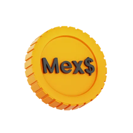 Peso Mexico  3D Icon