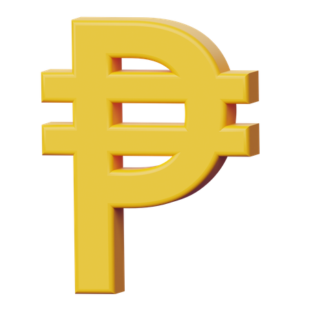 Peso Sign  3D Icon