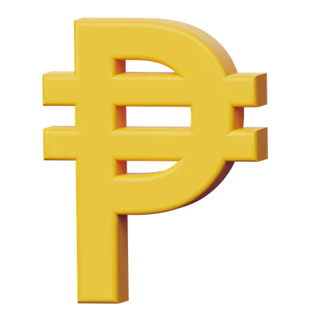 3 D Peso Currency Sign Illustration 3D Icon