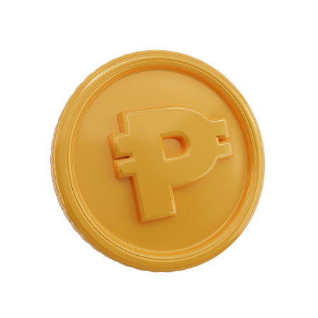 Peso Symbol Coin  3D Icon