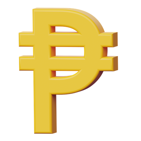 Peso-Zeichen  3D Icon