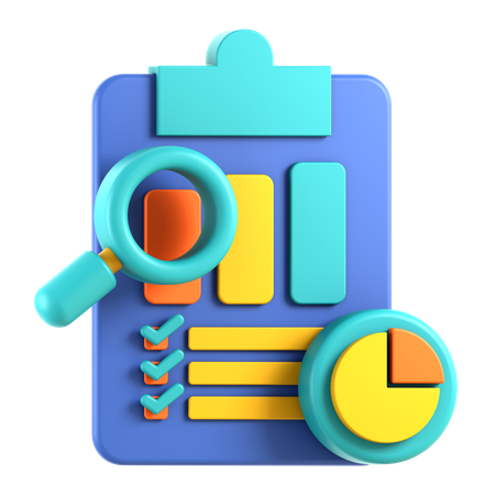 Análise de pesquisa  3D Icon