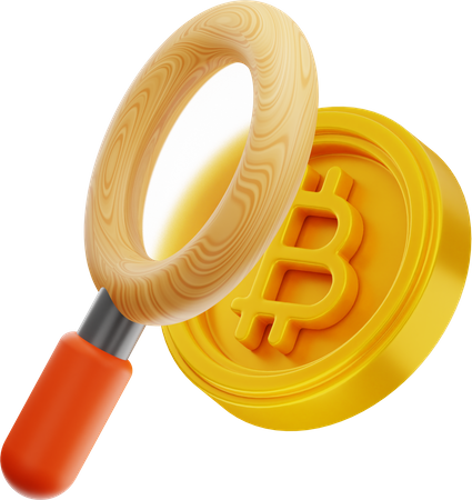 Pesquisar bitcoin  3D Icon