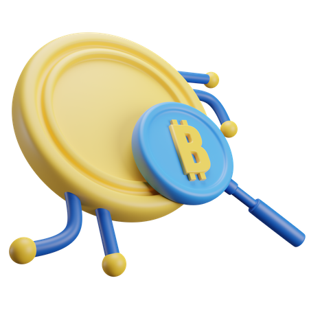 Pesquisar bitcoin  3D Icon