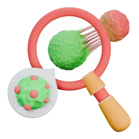 Pesquisa de células cancerígenas  3D Icon