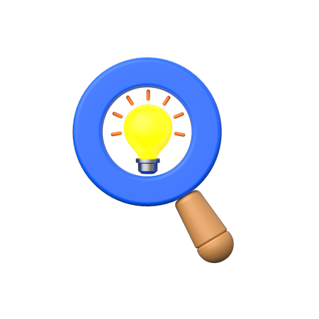 Pesquisa criativa  3D Icon
