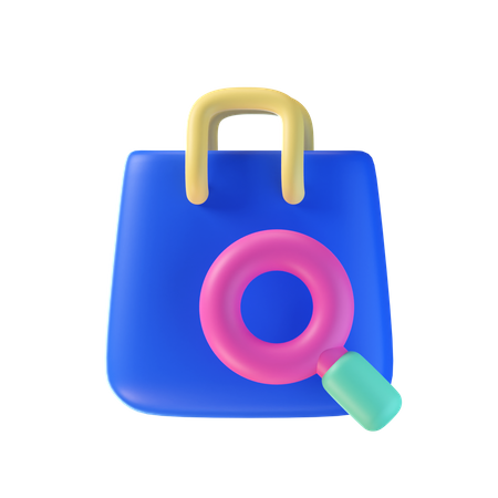 Pesquisa de compras  3D Icon