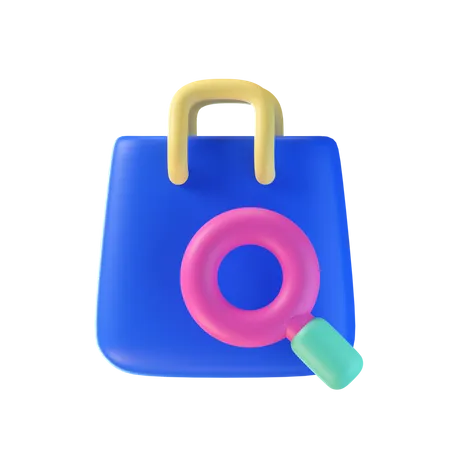 Pesquisa de compras  3D Icon