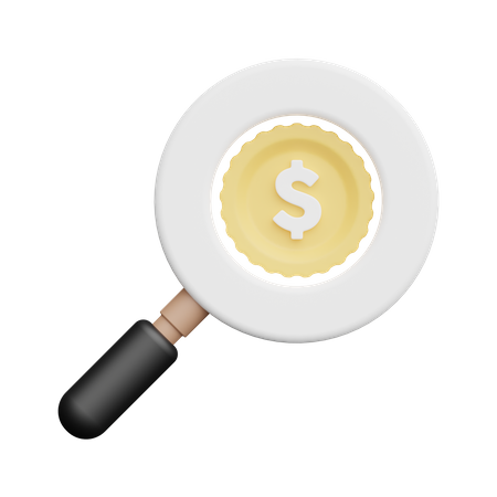 Busca de dinheiro  3D Icon