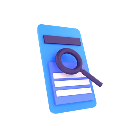 Pesquisa de documentos  3D Icon