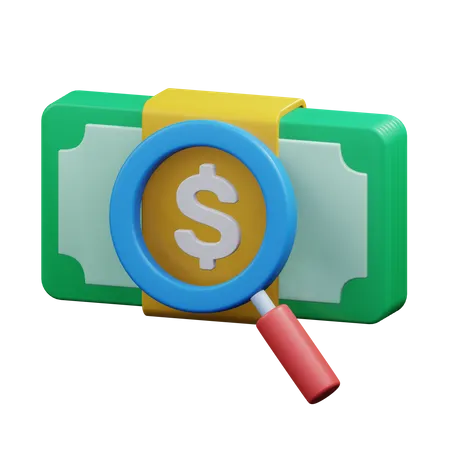 Pesquisa de dólar  3D Icon