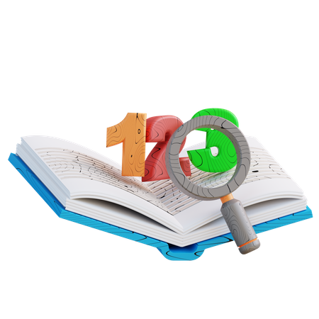 Pesquisa de livro  3D Icon