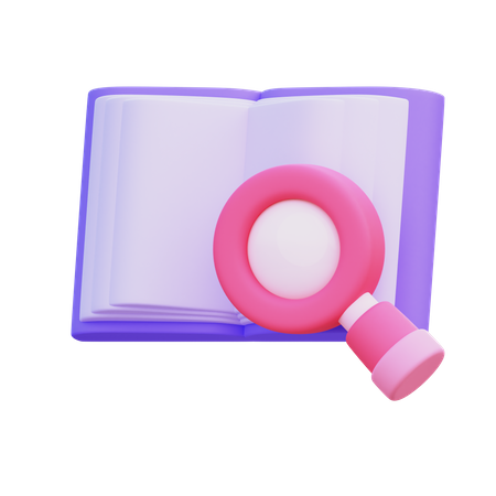 Pesquisa de livros  3D Icon