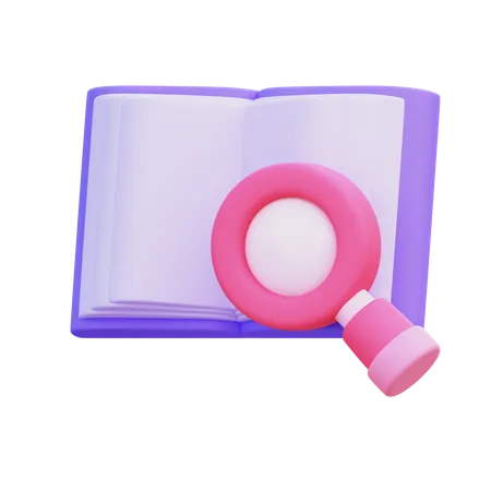 Pesquisa de livros  3D Icon