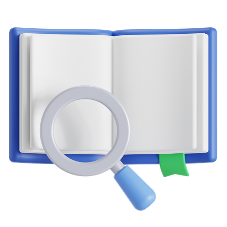 Pesquisa de livros  3D Icon