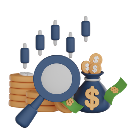 Pesquisa de mercado  3D Icon