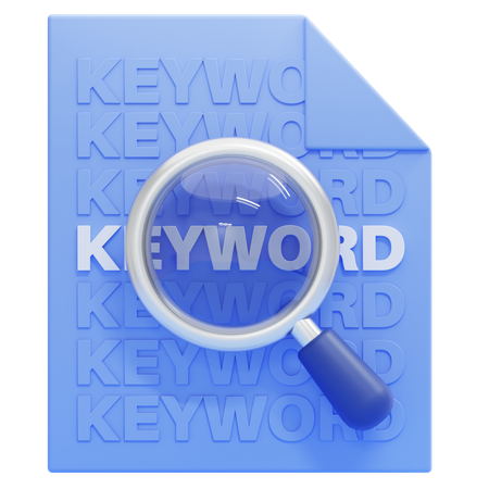 Pesquisa de palavras-chave  3D Icon