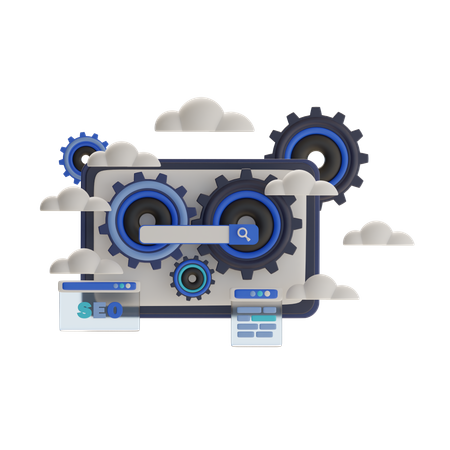 Pesquisa de SEO  3D Icon