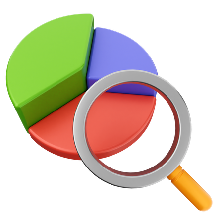 Gráfico de varredura de pesquisa  3D Icon