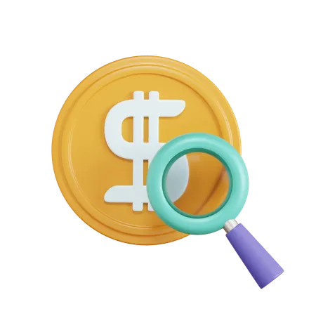 Pesquisa financeira  3D Icon