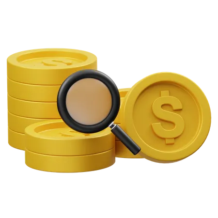 Pesquisa financeira  3D Icon