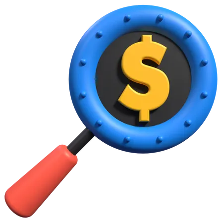 Pesquisa financeira  3D Icon