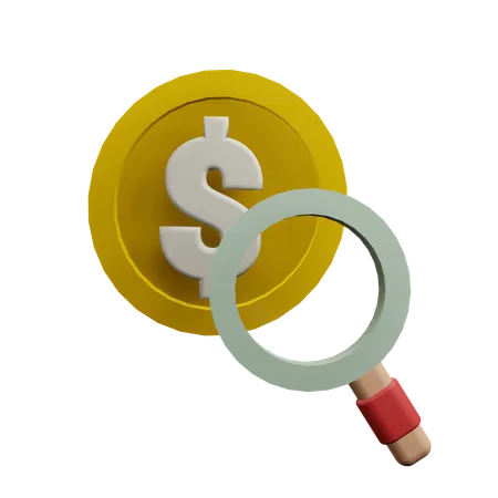 Pesquisa financeira  3D Icon