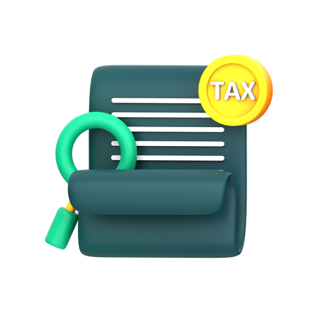 Pesquisa fiscal  3D Icon