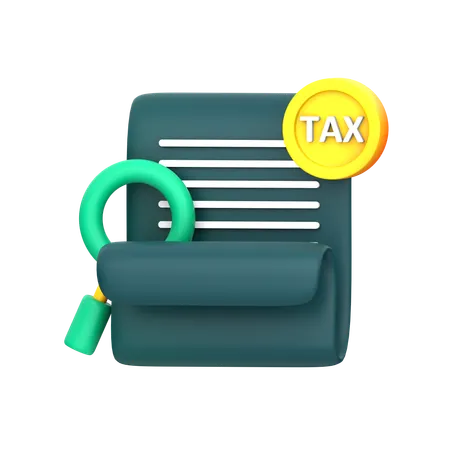 Pesquisa fiscal  3D Icon