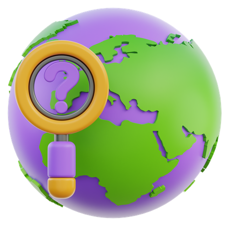 Pesquisa global  3D Icon