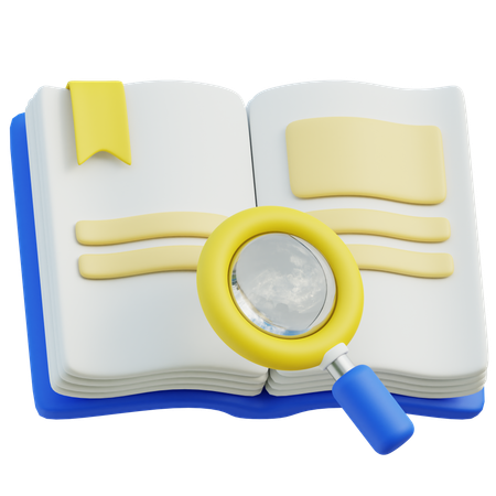 Pesquisa de livro  3D Icon