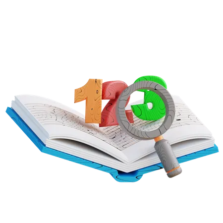 Pesquisa de livro  3D Icon